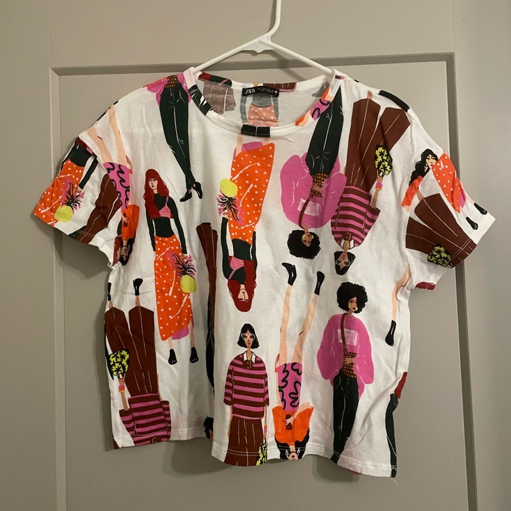 Zara printed T-shirt size S